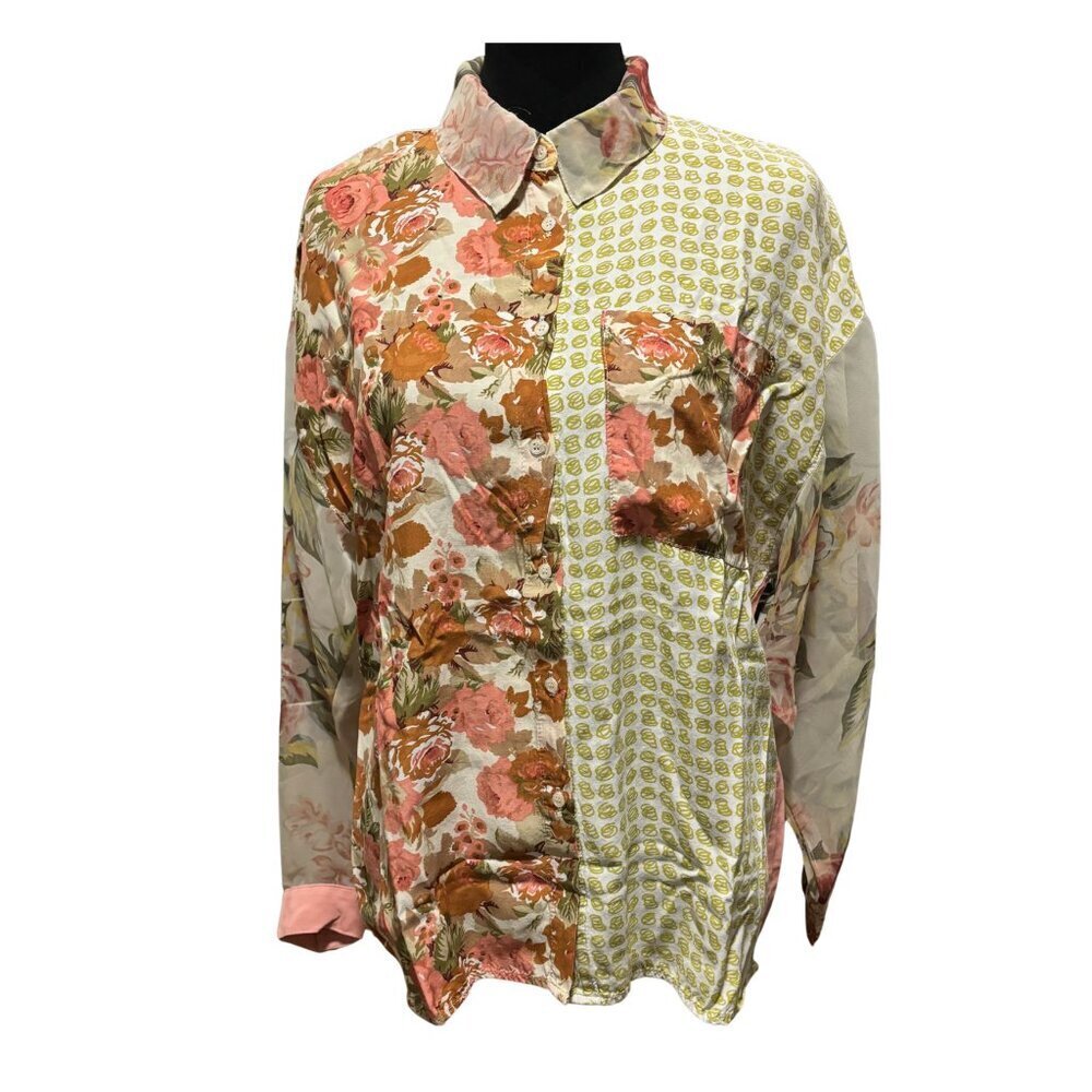 Vintage Tina Hagen Patchwork Blouse